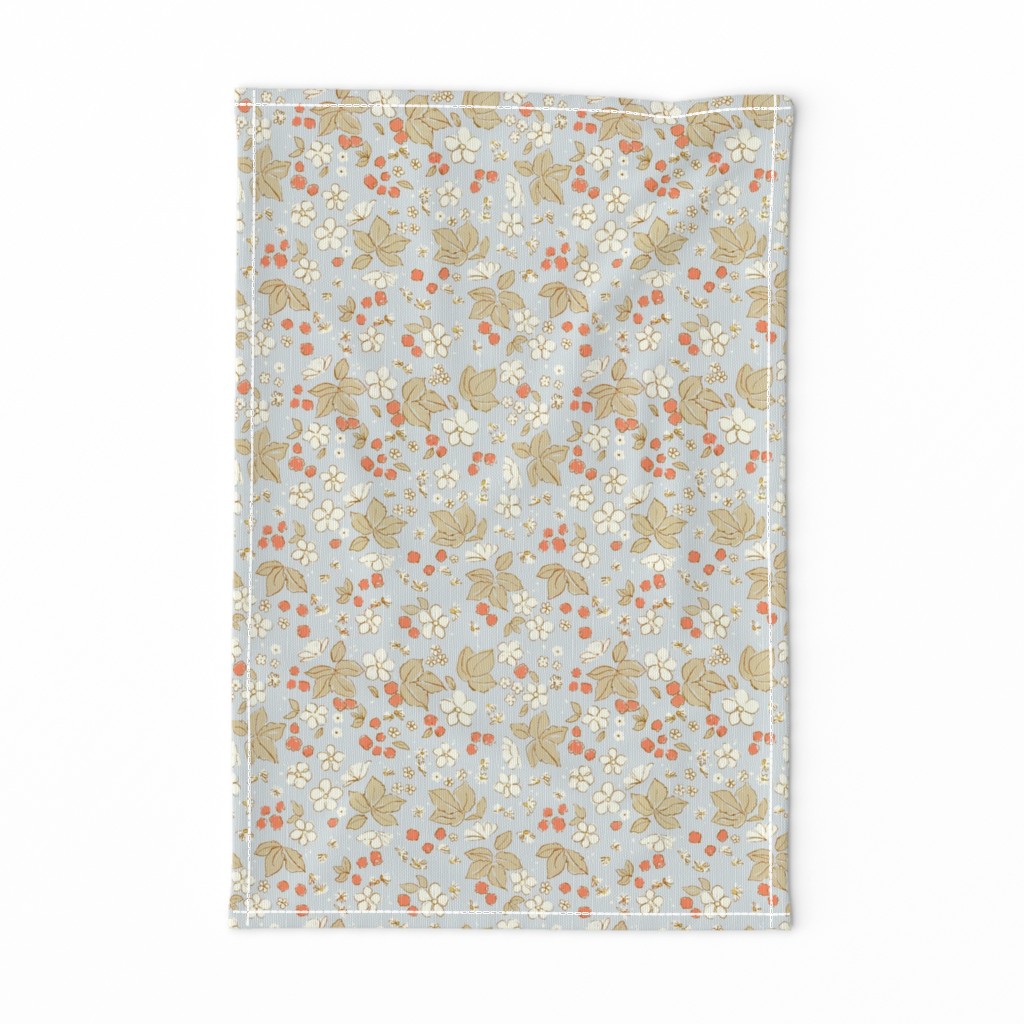 Berries and Flowers Tea Towel berries