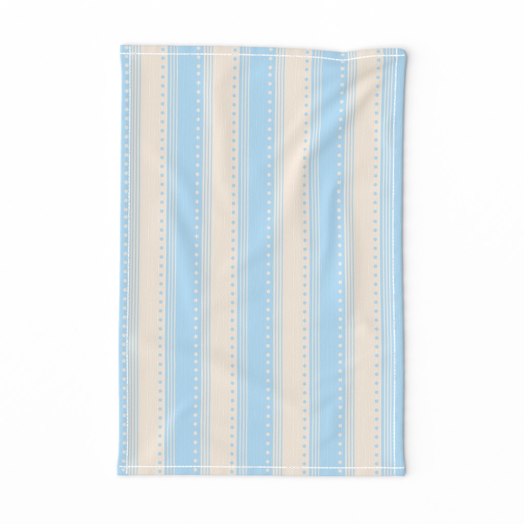 Baby Blue Tea Towel blue stripes