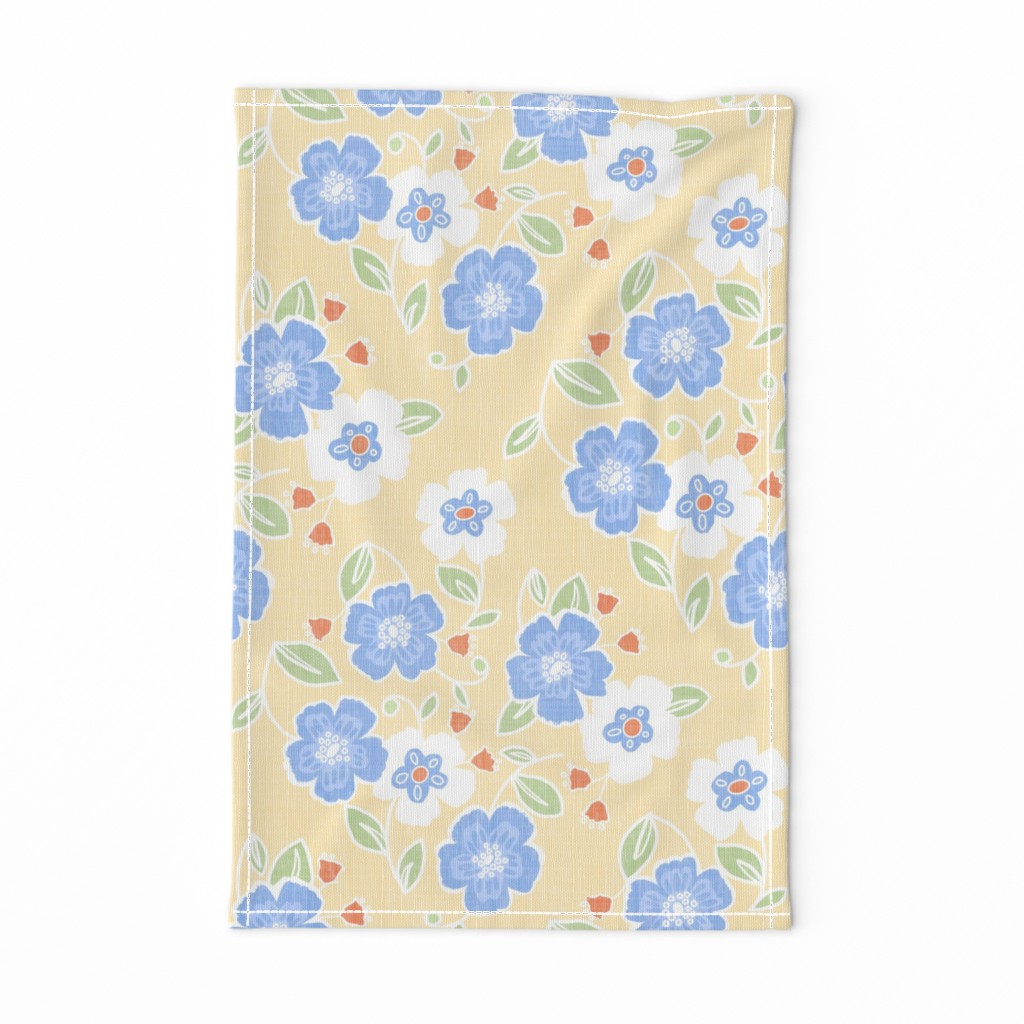 Country Floral Tea Towel country floral