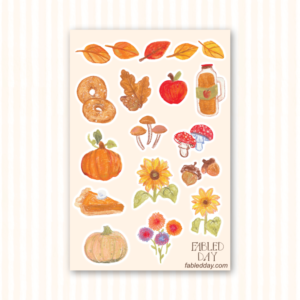 Home sticker sheet fall